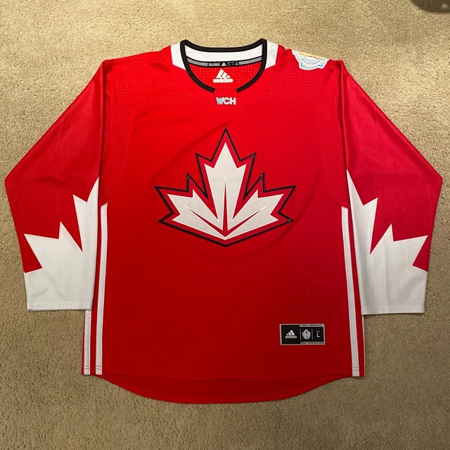 2016 WORLD CUP of Hockey Team Canada Adidas Hockey Jersey Large Red