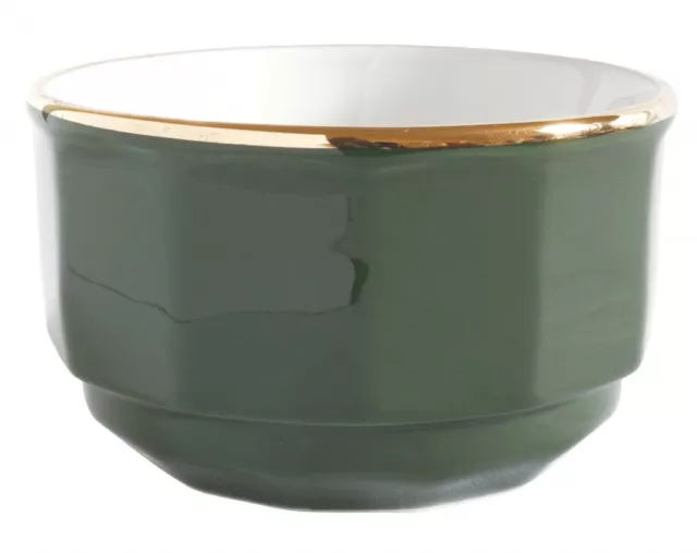 Apilco Green Sugar Bowl x 2