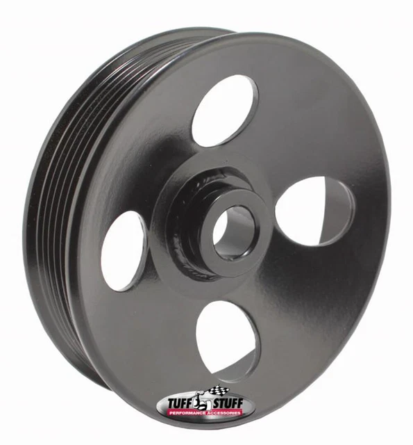 TYPE II POWER Steering Pulley 6 Groove Black TUFFSTUFF 8487B 53.14