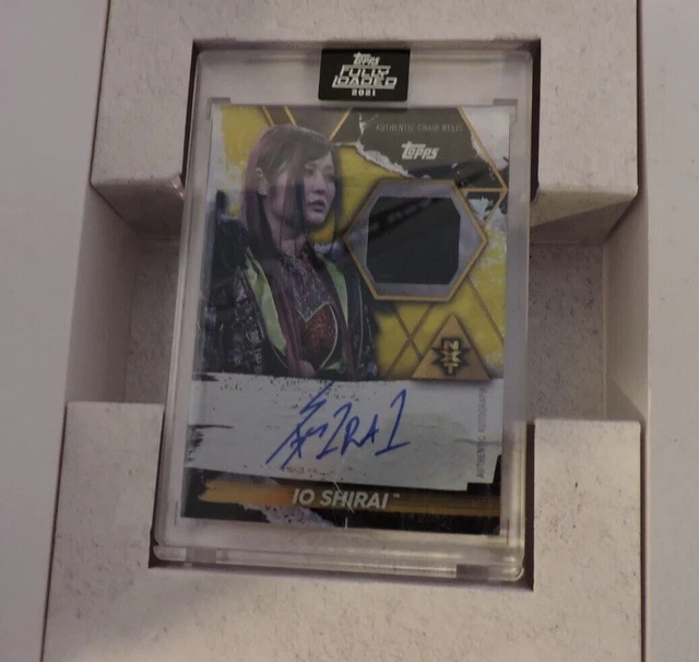 2021 Topps WWE Fully Loaded Io Shirai Authentic Metal Chair Relic Auto /50 2021 Topps WWE Fully Loaded Io Shirai Authentic Metal Chair Relic Auto /50