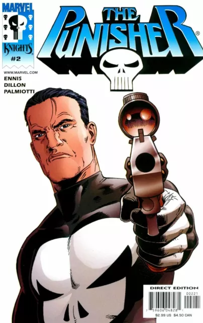 THE PUNISHER #2 (2000) NM, Marvel Knights Vol. 5. Bradstreet VARIANT Cover