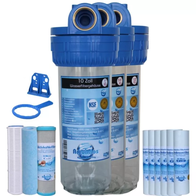 10 Pulgadas Filtro de Agua Potable Brunnenwasser Agua Sucia Prefiltro Nueva