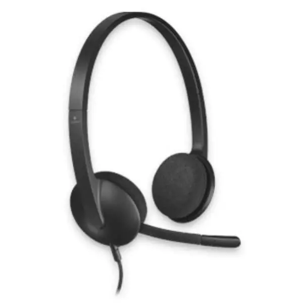 For multimedia Logitech Wired USB Headset H340, Black, Noise Cancelling MIC, 1.8