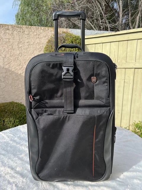 TUMI T TECH SUITCASE CARRY ON BLACK Ballistic Rolling Carry UPRIGHT 5622D 23"