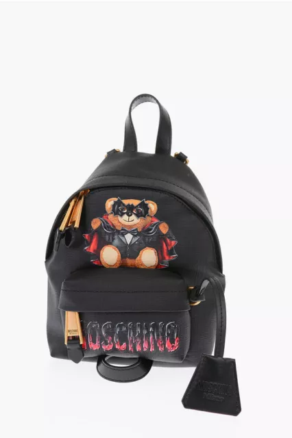 Moschino Couture Batman Teddy Bear Black Mini Backpack BNWT Halloween