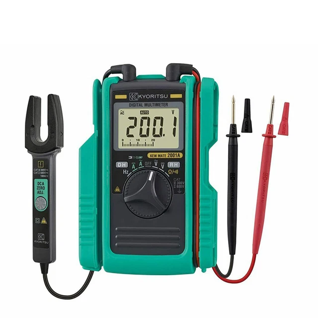 KYORITSU KEWMATE 2001A Digital Multimeter with AC/DC Clamp Sensor 3400 Counts✦KD