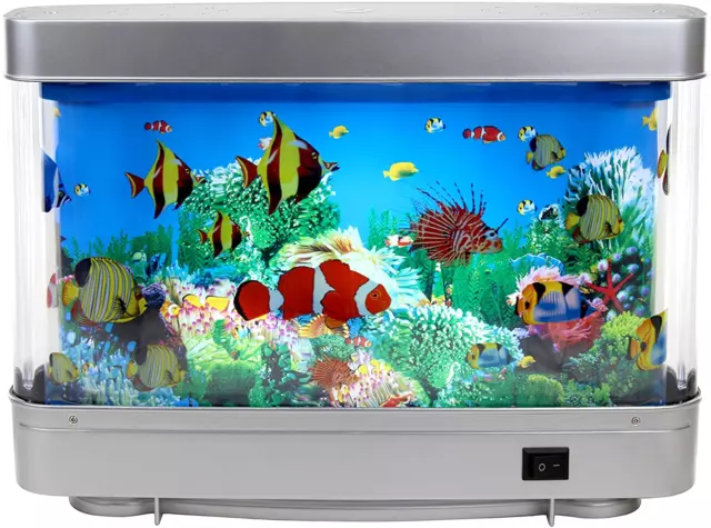 Artificial Tropical Fish Decorative Sensory Aquarium Lamp Virtual Ocean in Motio