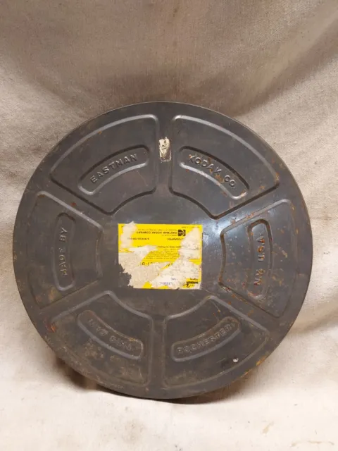 VINTAGE LARGE EASTMAN Kodak Metal Film Canister 14.5 Round X 1.5  High  Empty $15.99 - PicClick