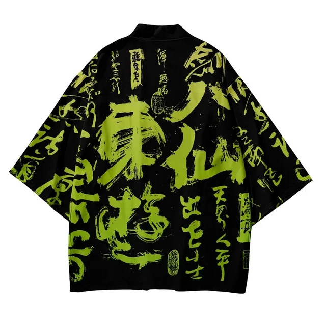 2023 Men's kimono cardigan Japanese Asian Japanese clothing samurai suit