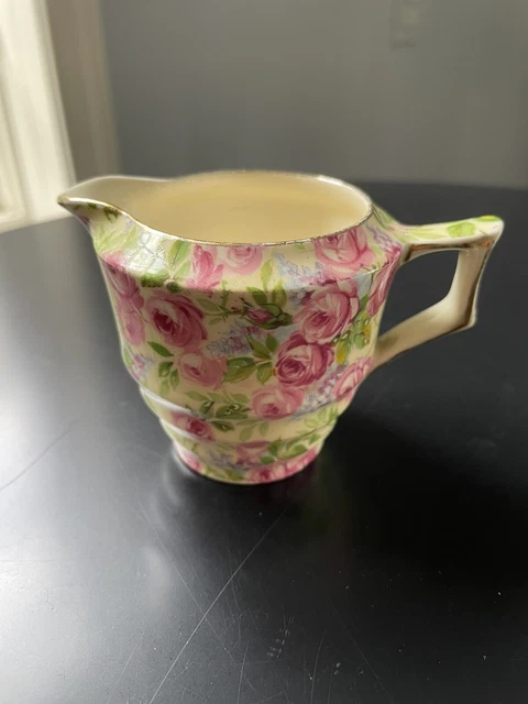 Vintage Royal Winton Grimwades June Roses creamer - Jacobean style (2 7/8 in)