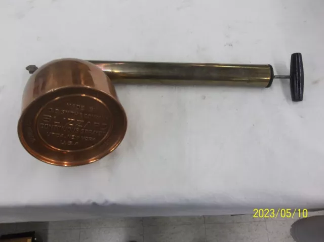 vintage Smith Co NY. USA COPPER BRASS antique BLIZZARD Continuous bug  SPRAYER