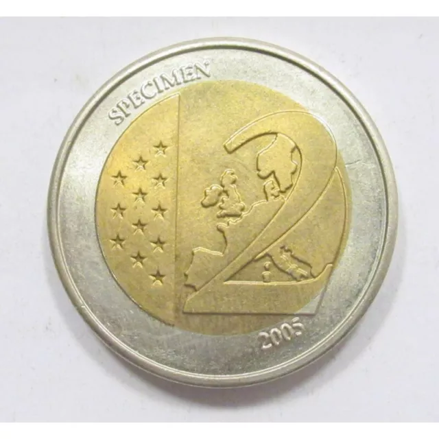 Vatikan 2 Euro Probemünze-Spezimen, Civitas Vaticana, prägefrisch,Stempelglanz