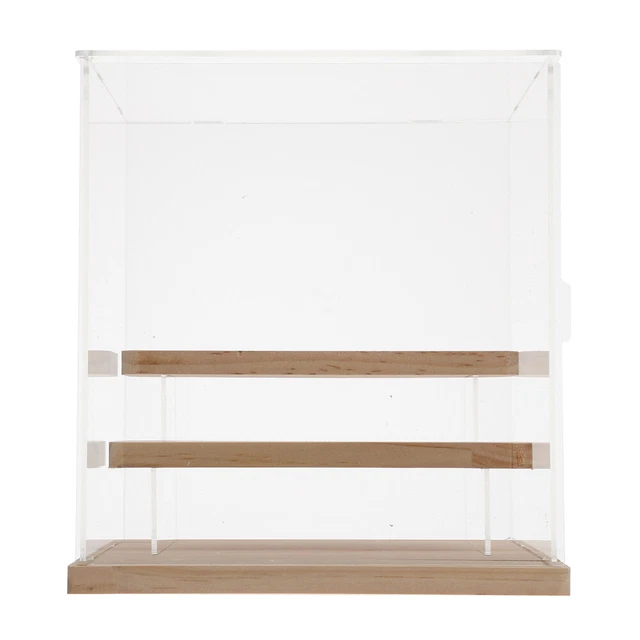 Vitrine en acrylique avec porte pour objets de collection,boîte à