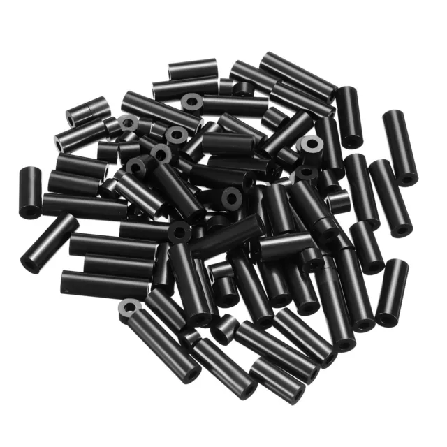 Rond Entretoise Rondelle 100 Paquet 4, 6, 15, 20, 25mm Long pour M3 Vis Bloc
