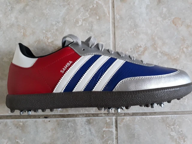 adidas gazelle silver green womens ADIDAS SAMBA GOLF -- WHITE/BLUE  New York Golf Center