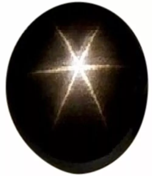 Natural Black Star Sapphire Oval Cabochon AAA+ Unheated VIDEO