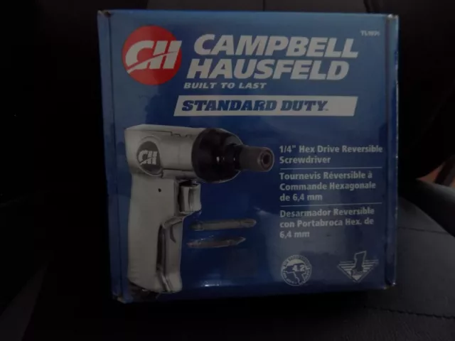 Campbell Hausfeld 1/4" Drive 'Quick Change" Reversible Screwdriver TL1071 2