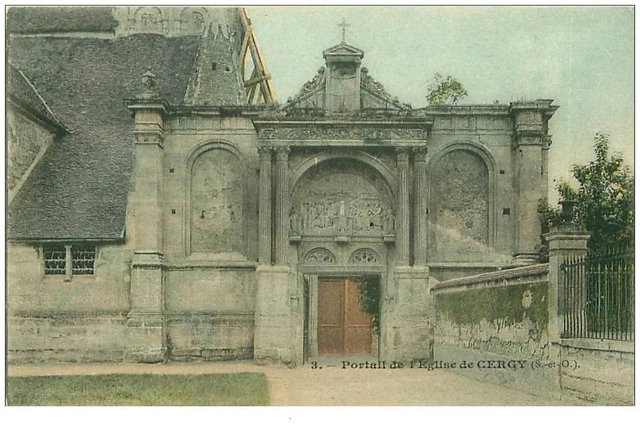 95.CERGY.n°8348.PORTAIL DE L'EGLISE