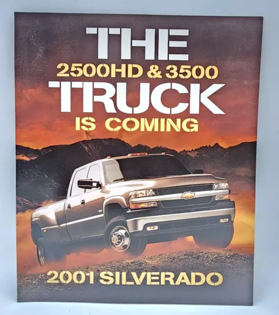 2001 Chevrolet Chevy HD Truck 2500 3500 Sales Salesman Showroom Brochure Book 4p