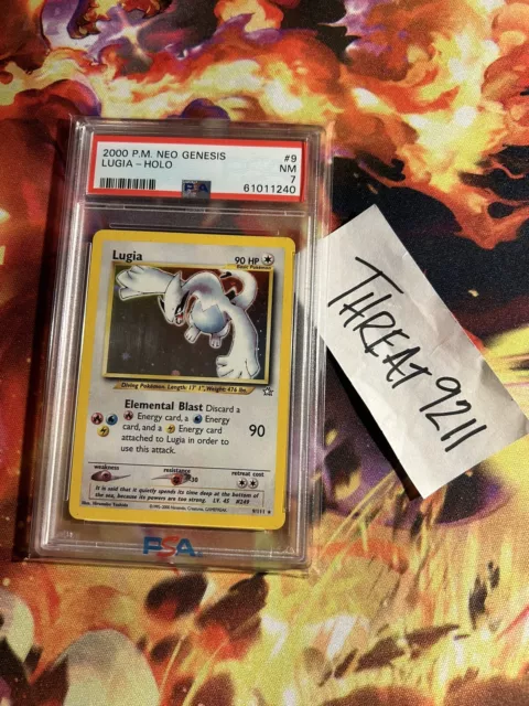 2000 Pokemon Neo Genesis Lugia #9/111 PSA 7 Holo