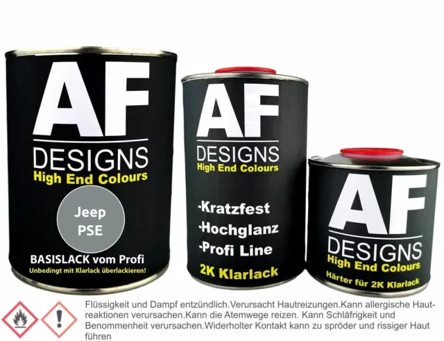 Autolack für Jeep PSE Dark Silver Metallic 1,25L Klarlack Set