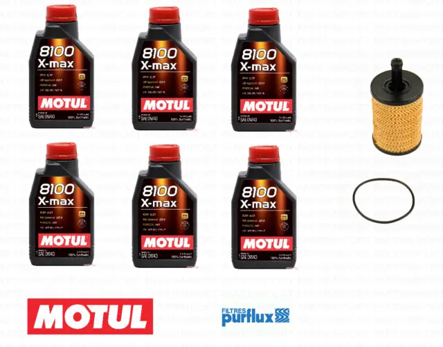 Engine Oil (6 L) + oil Filter MOTUL / PURFLUX for VW GOLF / JETTA 2.8