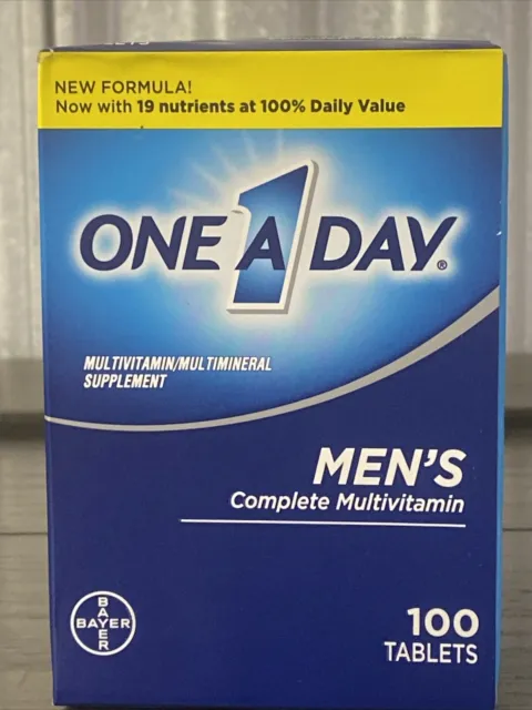 One a Day Men's Complete Multivitamin, 100 Tablets. Exp 07/2025