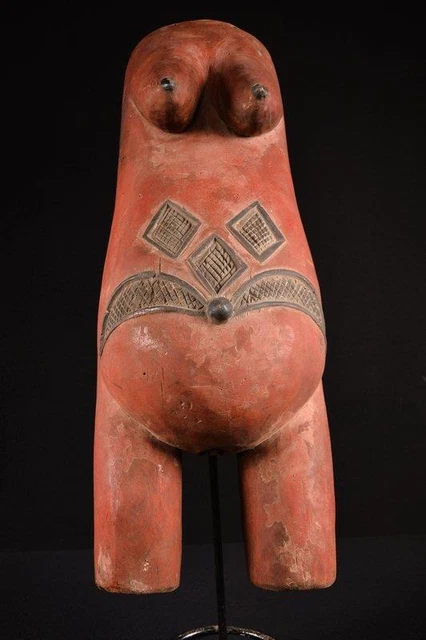 20066 African Large Makonde Belly Mask / Mask Tanzania