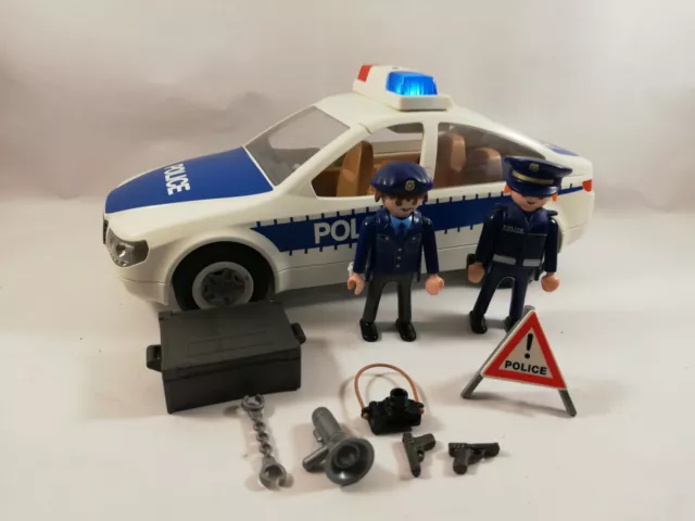 sympa  5184 Voiture de police avec lumières    playmobil ( commissariat  ) 0405