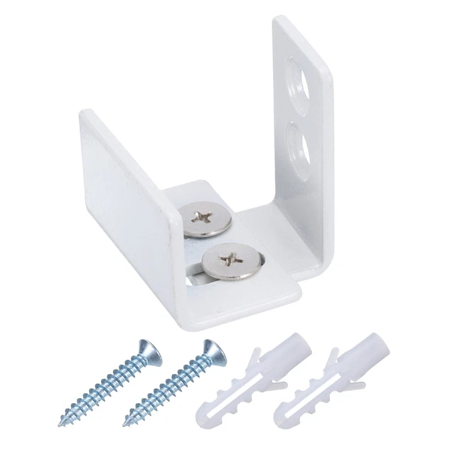 BARN DOOR BOTTOM Floor Guide Adjustable U Bracket Flat Swing Stopper ...