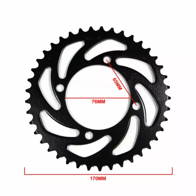 41 Teeth 428 Rear Back Chain Sprocket Cog 125cc PIT PRO TRAIL QUAD DIRT BIKE ATV