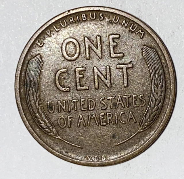 1 US Lincoln Wheat Cent Penny Roll 1909 IHC/1909 VDB (50 Coins) Old Vintage 7