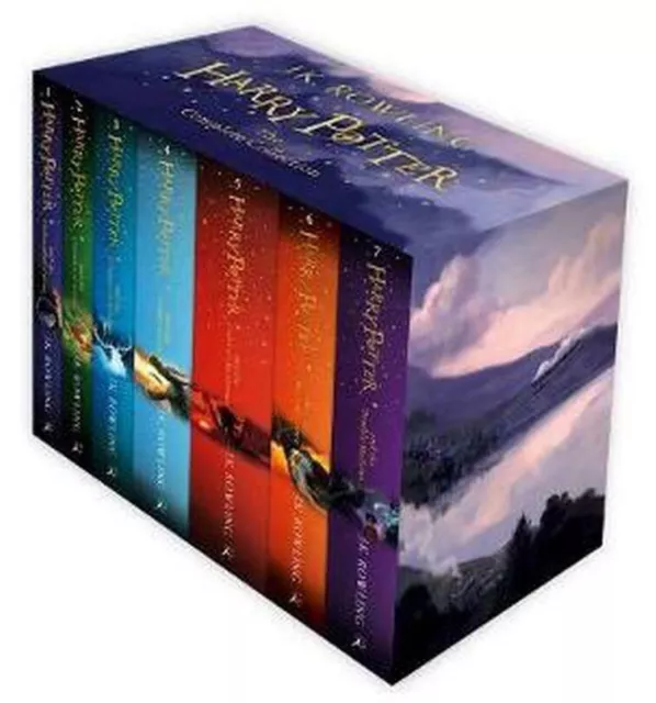 NEW Harry Potter Complete Collection 7 Books Full Gift Library Set (JK Rowling)