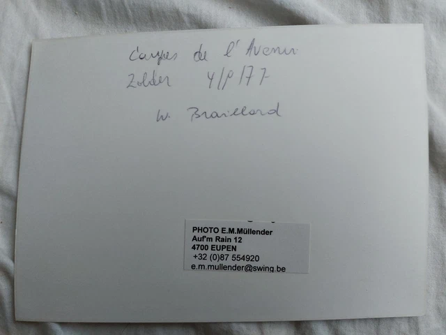 AUTOGRAPH AUTO RACING Driver Willy BRAILLARD EUR 15,00 PicClick FR