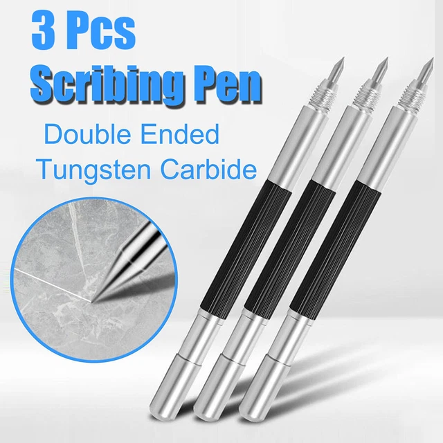 3Pcs Tungsten Carbide Scriber Pen Metal Glass Concrete Jewelry Engraving Tool