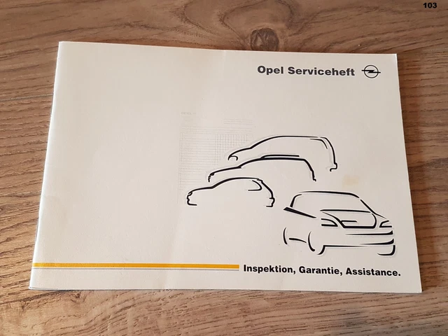 NUOVO libretto assegni Opel 1998 Blanko Corsa Combo Astra G Omega B Zafira