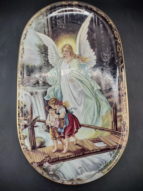 1995 Behuteter Heimweg GUARDIAN ANGEL Bradford Exchange German Collector's Plate