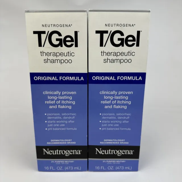 Neutrogena T/Gel Therapeutic Shampoo (16 oz.) Original Formula  2 Pack NEW