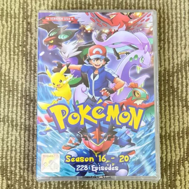 DVD Anime Pokemon Series Season 6 7 8 9 10 Epi 1-242 End English Dubbed  FedEx