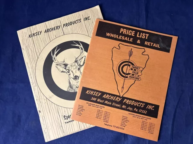 Vintage Archery Products Catalog, Kinsey Archery Products, Jennings, Bear, Howat