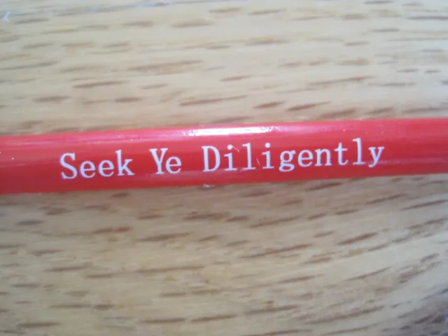 Seek Ye Diligently Red Pencil Scripture Marking 2