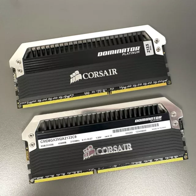Corsair Dominator Platinum Memoria RAM da 8 GB (2 x 4gb) DDR3, 2133 MHz