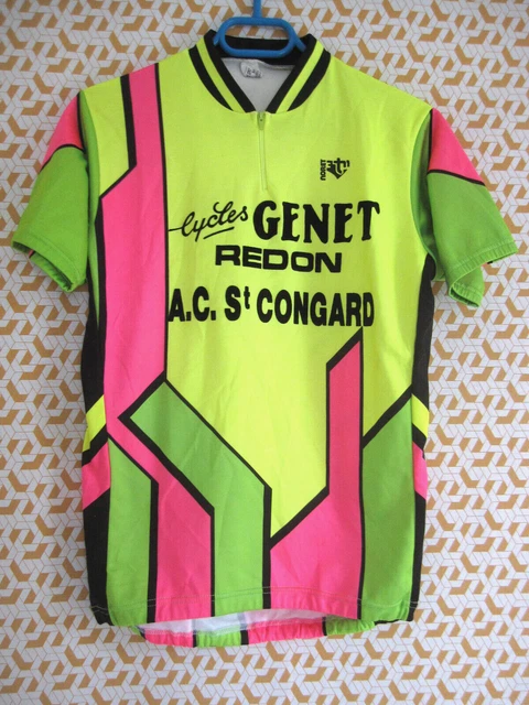 Maillot Cycliste Vintage Turino – Puch Cycles – Vert, Taille M (Années 70/80)
