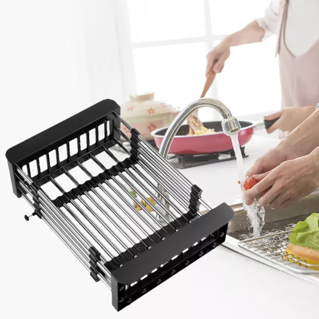 Merrwon Expandable Drip Frame, Adjustable Dish Basket, Stainless 304 E 3