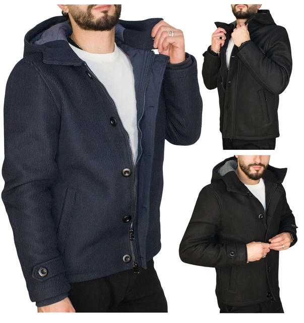 Giubbotto Uomo Cappotto Invernale Imbottito Trapuntato Piumino M L XL XXL RDV
