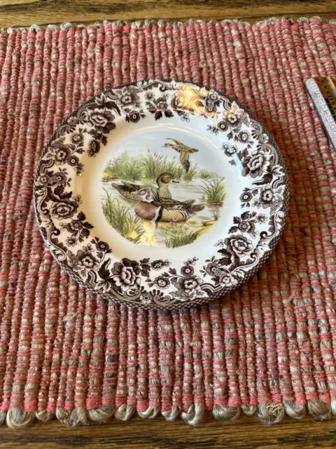 Spode Woodland Salad/Dessert Plate Wood Duck  NWT7.5”