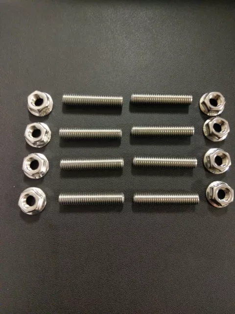 Kawasaki ZX6R Ninja ZX-6R Stainless Exhaust Studs and Flange Nuts ZXR636