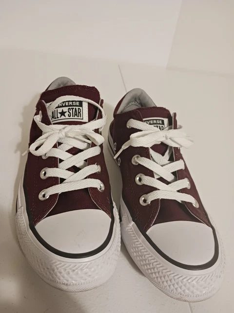 Converse Womens 6 Chuck Taylor All Star Madison Ox Sneakers Burgundy Low 558994F