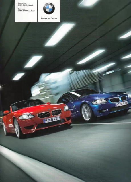 BMW Z4 M COUPE ROADSTER Sportscar Youngtimer Prospekt Brochure 2006 64