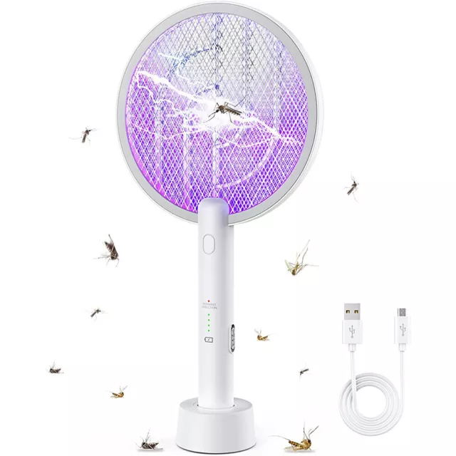 Fly Zapper Electric Fly Racket Insect Killer Bug Mosquito Swatter Bat Wasp Trap